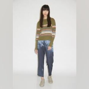 Sz 8 NWT Sies Marjan Blue Ankle Cropped Pants